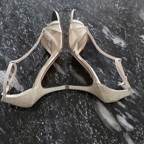 BRAND NEW NINA STRAPPY HEEL SPARKLE&SHINE OPEN TOE SANDAL - Picture 10 of 15